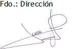 firma dirección